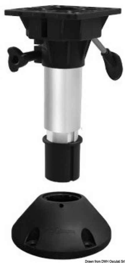 WAVERIDER pedestal with  outer base 500-630 mm