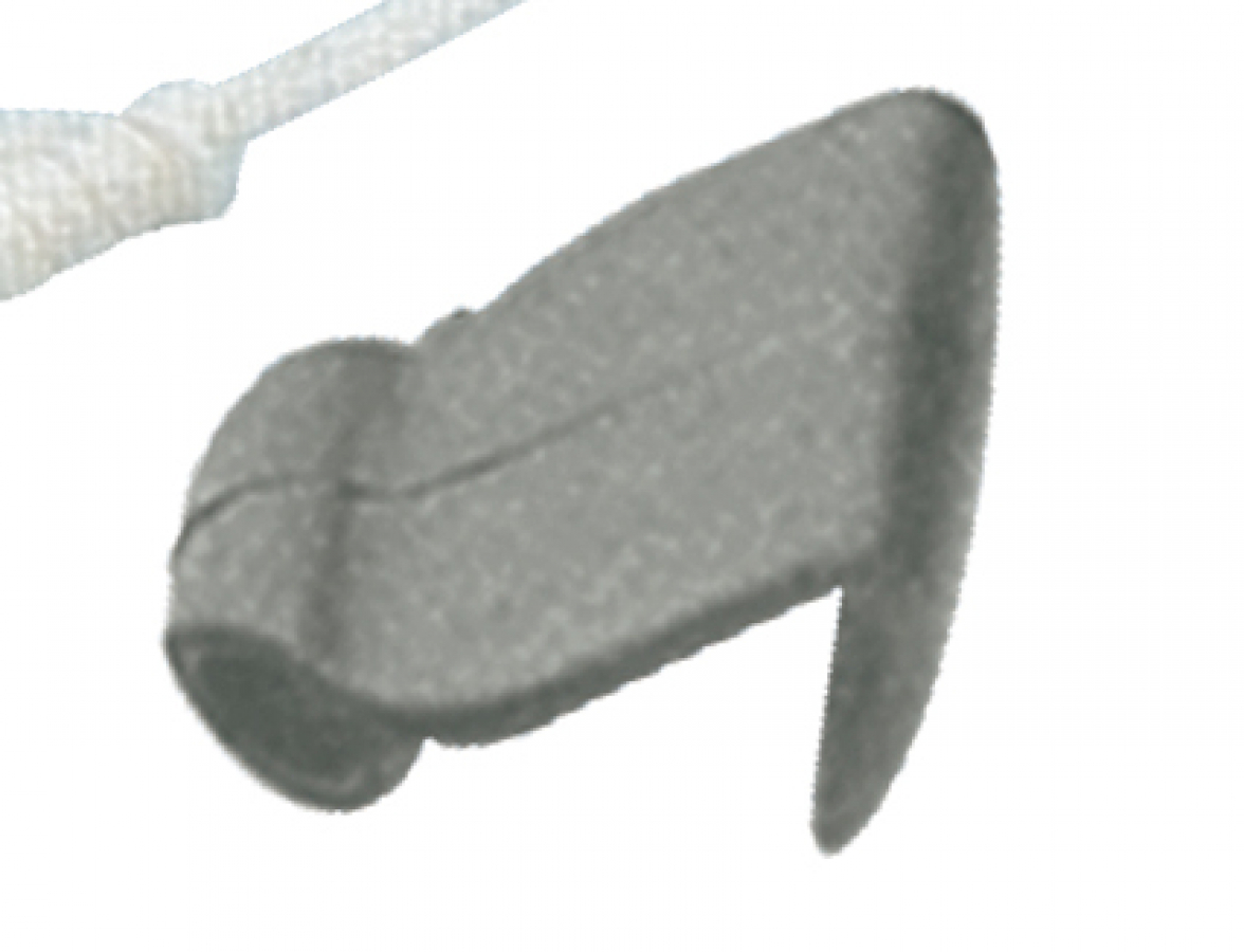 HOOK FOR INFLATABLE BOAT COVERS - grey - D6-8mm