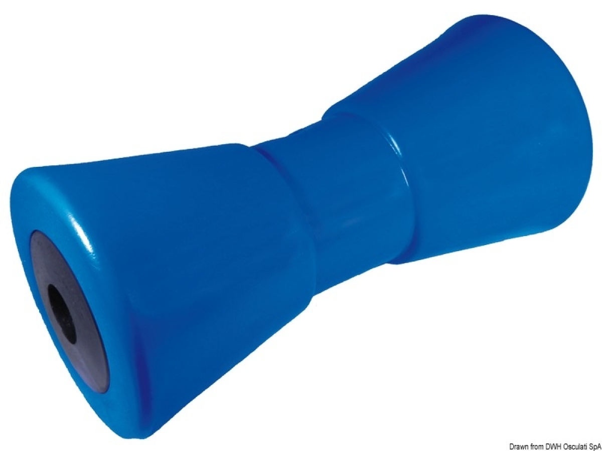 Central roller, blue 200 mm Ø hole 17 mm