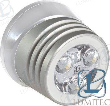 deck light, brushed, 5k white, white base