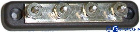BUS BAR TIN PLATED COPPER & ABS 100A 106 x 22 mm