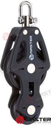 60mm single fiddle/ swivel shackle block