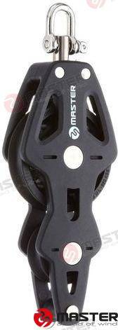 60mm single fiddle/becket/ swivel shackle block