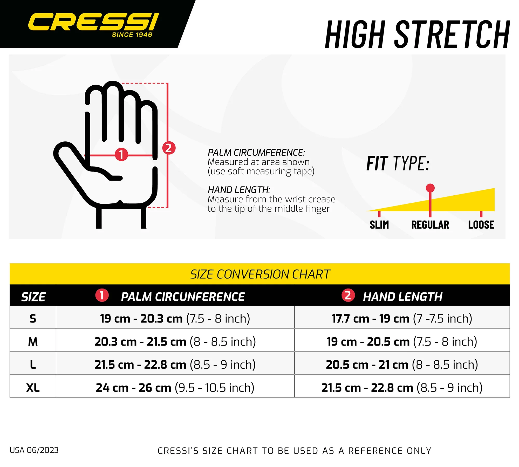 Neoprene gloves CRESSI High STRETCH 5mm Size L