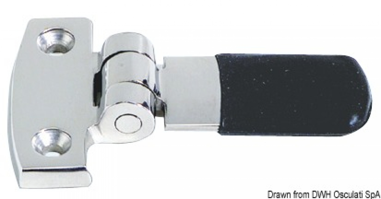Упор для раздвижного стекла и двери L 74mm 47x18mm AISI316