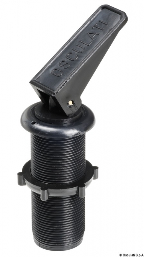Expandable water drain plug w/bushing black  Ø22mm x 78 mm -