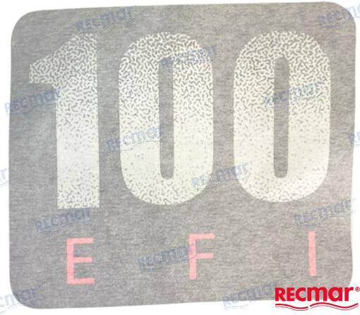 sticker (front), top cowling, F115-09000004-100