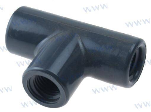 tee 1/4fptxfptxfpt pvc80