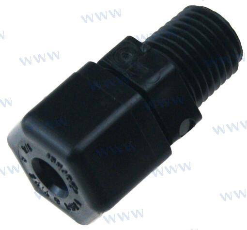 conn 1/4mptx1/4tu plastic