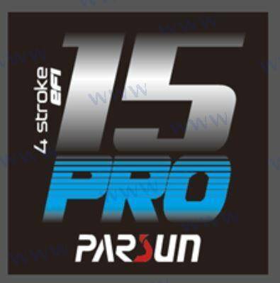 front/ back decal, top cowling f15 pro