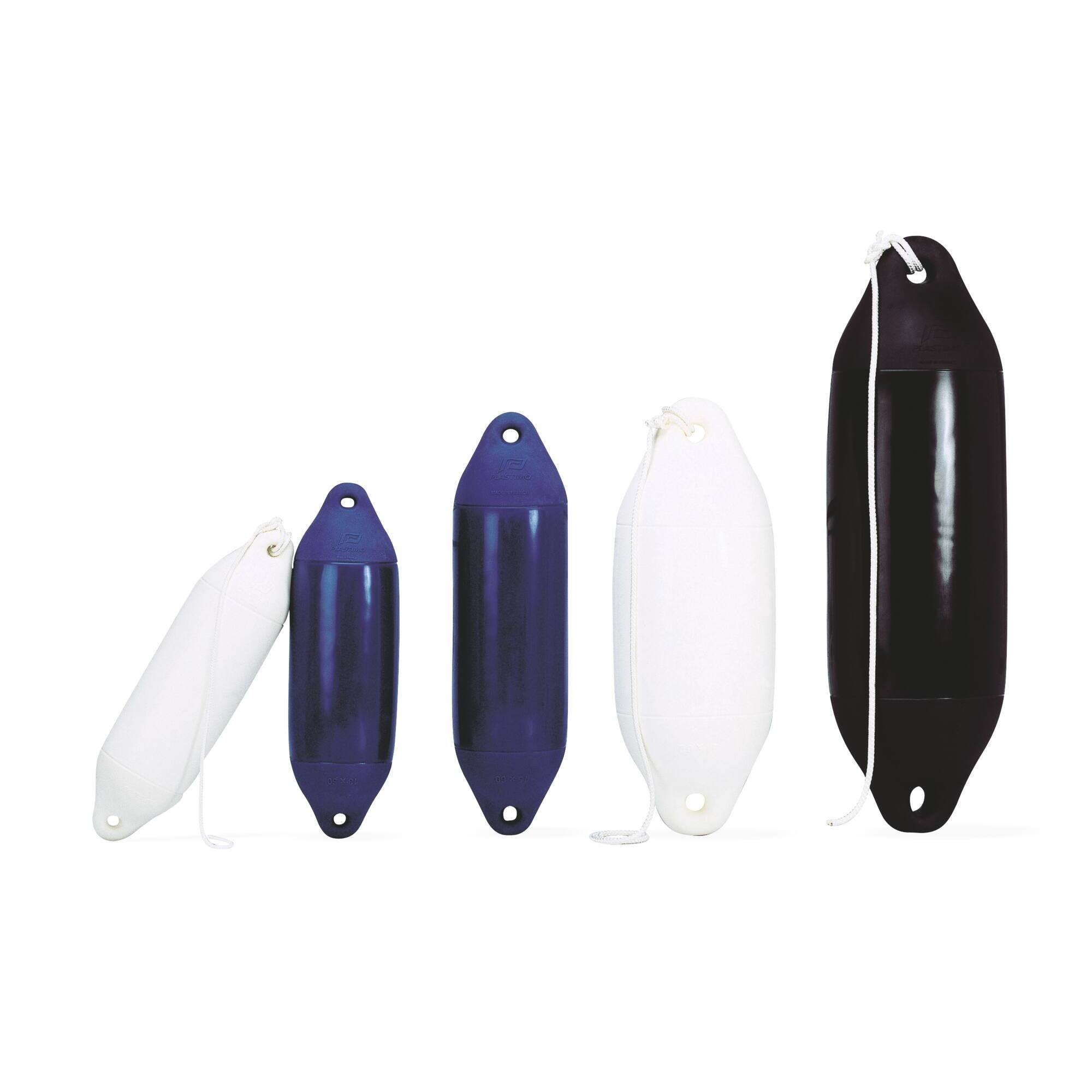 Fender 21x62cm white + rope Plastimo