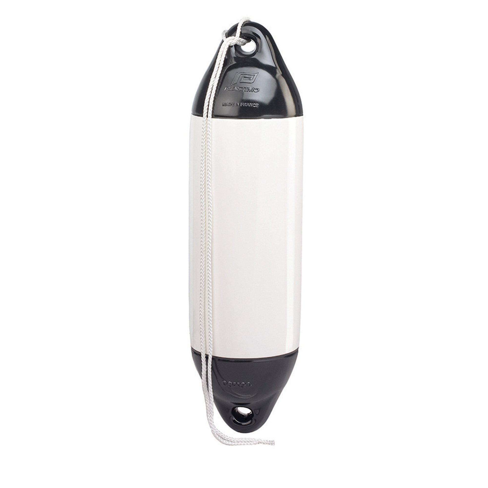 Fender black white 10x40cm + rope Plastimo
