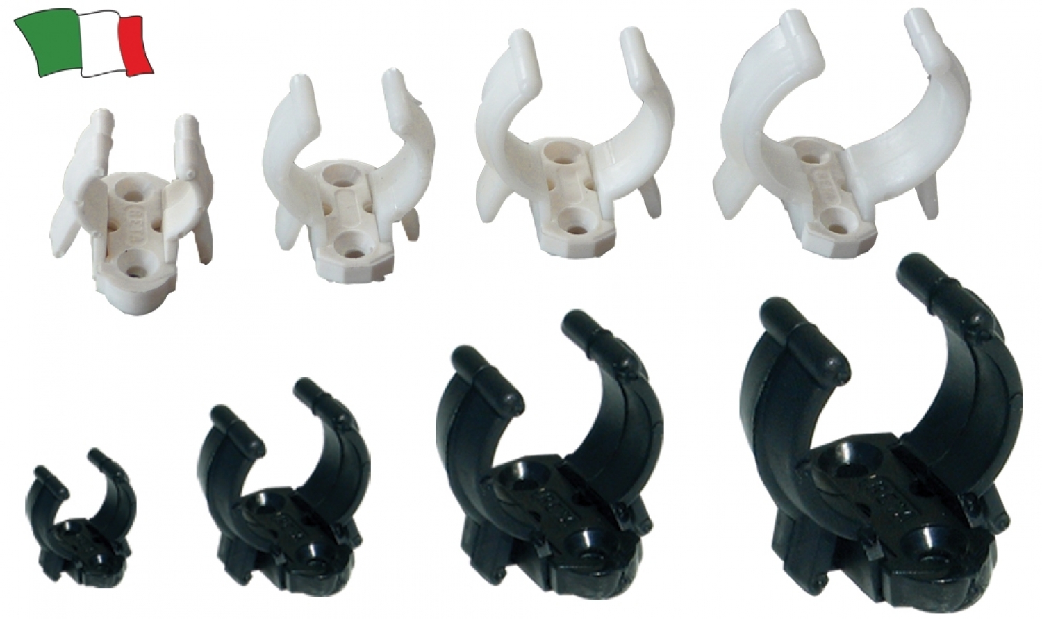Nylon elastic clip with plate for fixing D-17-23mm