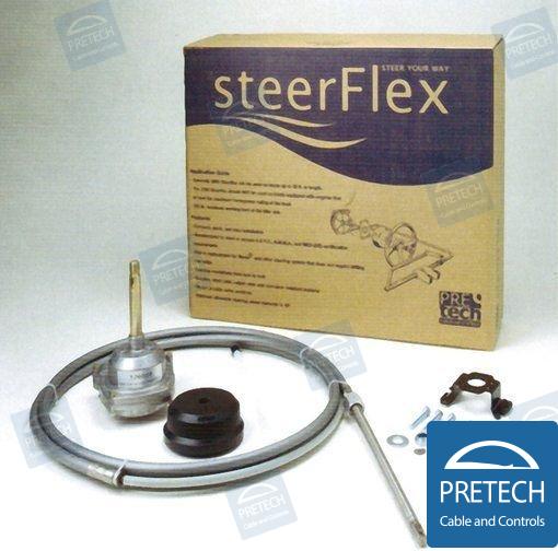 Steering gear with 11Ft cable (3.35m) + reducer 3000