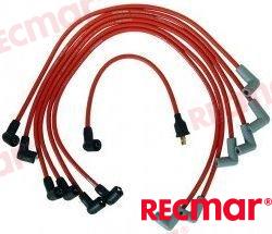 spark plug wire set for Delco style distributor 4 cyl. 3.0L OEM: Mercruiser: 816761A5, 816761Q5, 816761Q7, 84-813720A5, 84-816761K5