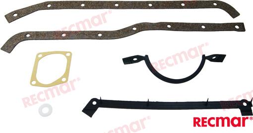 Engine crankcase gasket kit GM 3.0L OEM: Mercruiser: 14901, 14901A1, 27-14901A1, 27-52144; OMC: 0508886
