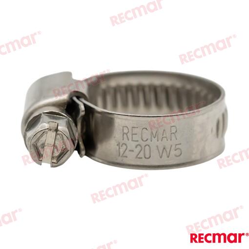 Hose Clamp AISI316 12-20 W5 (25 pcs)