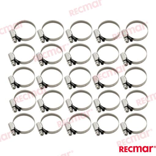 Hose Clamp AISI316 25-40 W5 (25 pcs)