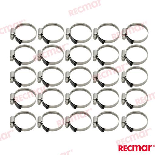Hose Clamp AISI316 32-50 W5 (25 pcs)