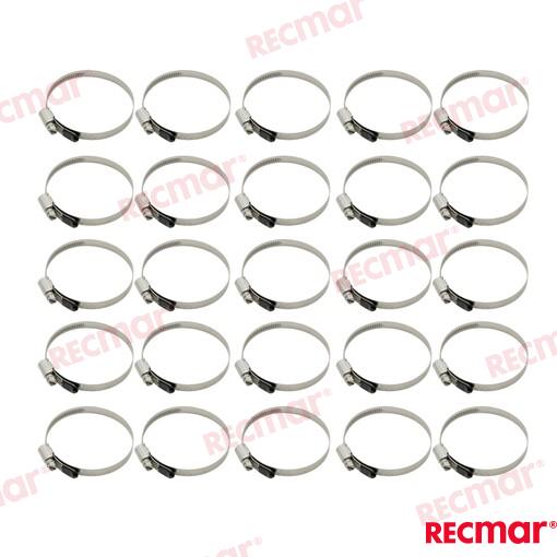 Hose Clamp AISI316 60-80 W5 (25 pcs)