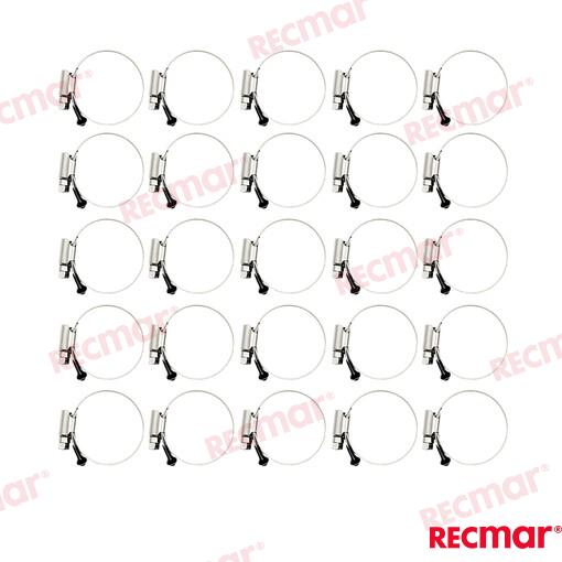 Hose Clamp AISI316 60-80 W5 (25 pcs)