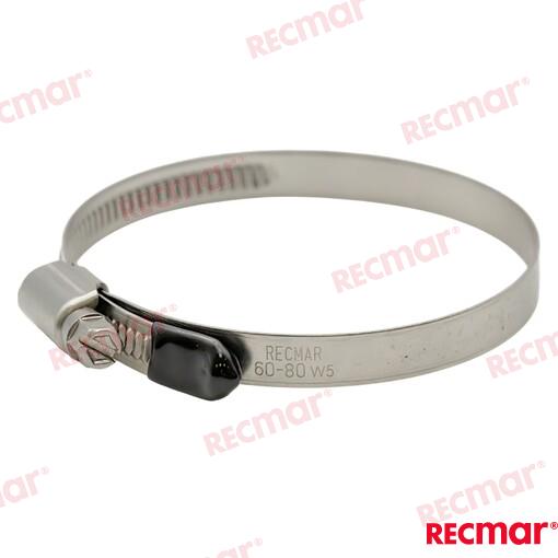 Hose Clamp AISI316 60-80 W5 (25 pcs)