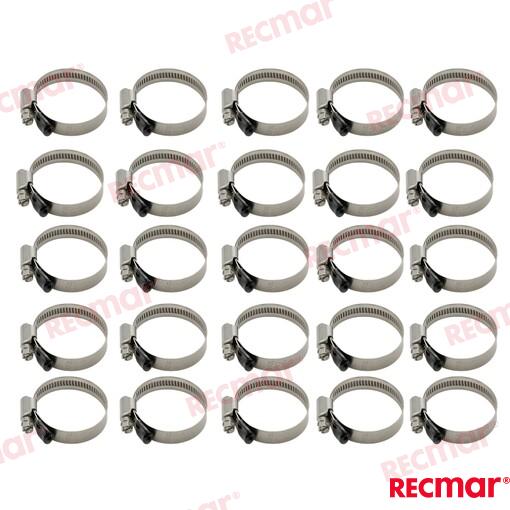 Hose Clamp AISI316 32-50 W5 (25 pcs)