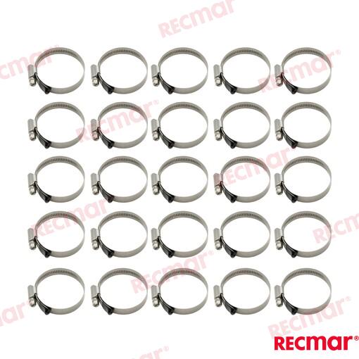 Hose Clamp AISI316 40-60 W5 (25 pcs)