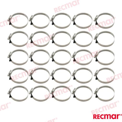 Hose Clamp AISI316 60-80 W5 (25 pcs)