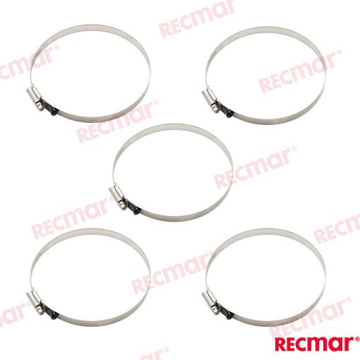 Hose Clamp AISI316 120-140 W5 (5 pcs)