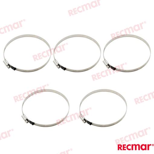 Hose Clamp AISI316 140-160 W5 (5 pcs)