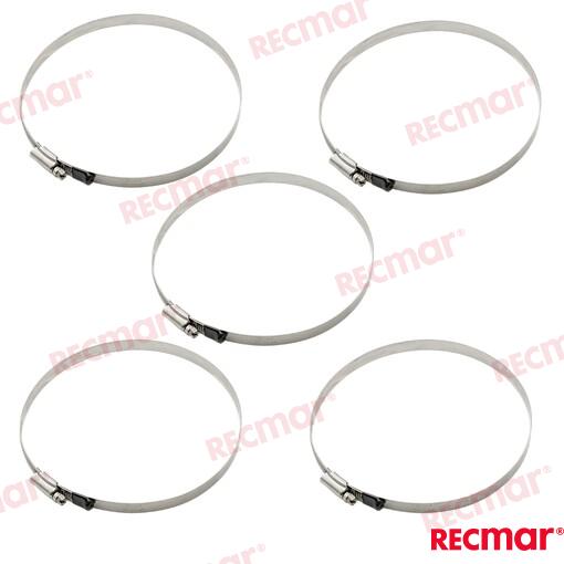 Hose Clamp AISI316 150-170 W5 (5 pcs)