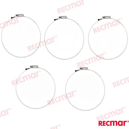 Hose Clamp AISI316 150-170 W5 (5 pcs)