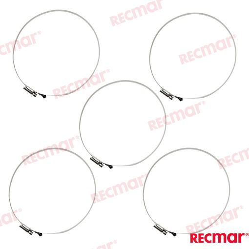 Hose Clamp AISI316 160-180 W5 (5 pcs)