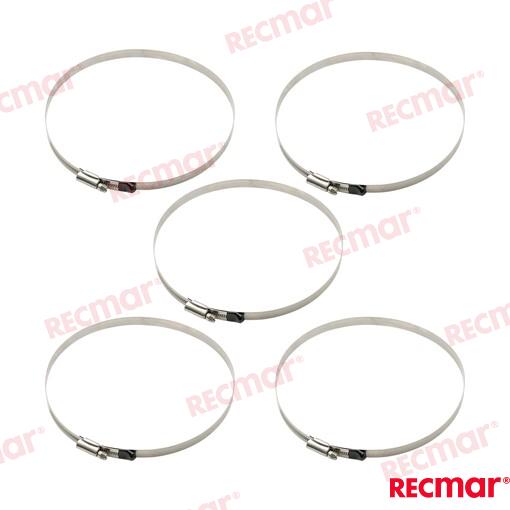Hose Clamp AISI316 180-200 W5 (5 pcs)