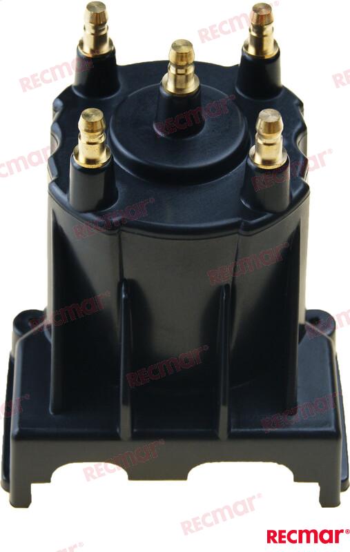 Крышка распределителя GM181 RX 3.0L Delco OEM: Mercruiser: 3854260, 811635T, 811635T3; Volvo: 3854260; OMC: 0769569, 0986643, 3854260