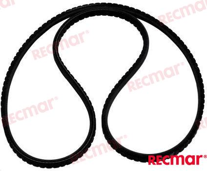 Belt V-Type OEM: Mercruiser: 33170, 34359, 37619, 37619Q, 57-33170Q, 57-34359, 57-37619Q, 57-37619T; OMC: 0509287, 0509288, 0912714