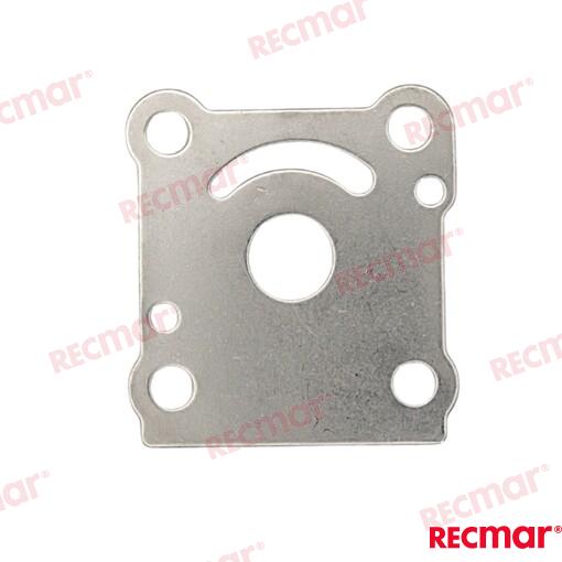Water pump base plate OEM: Mercruiser: 11592M; Yamaha: 6G1-44323-00, 6G1-44323-00-00, 6G14432300