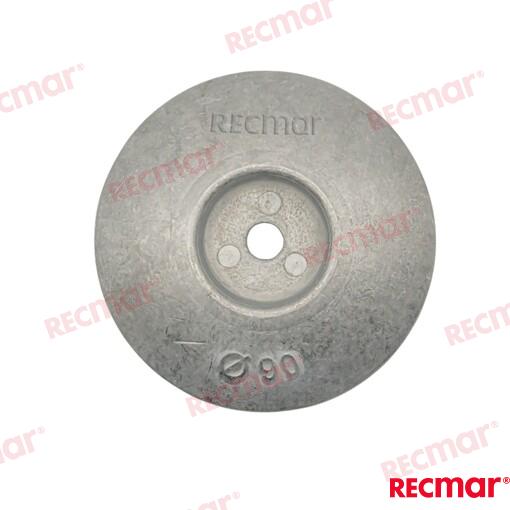 Rudder Anode Ø90mm Zinc