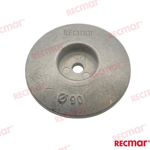 Rudder Anode Ø90mm Zinc