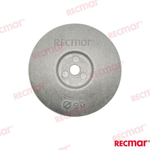 Rudder Anode Ø90mm Aluminium