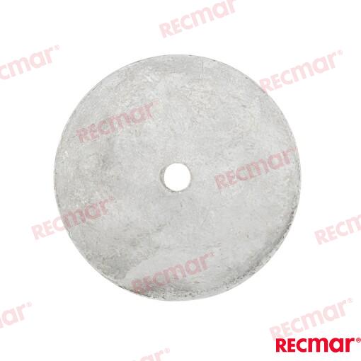 Rudder Anode Ø90mm Aluminium