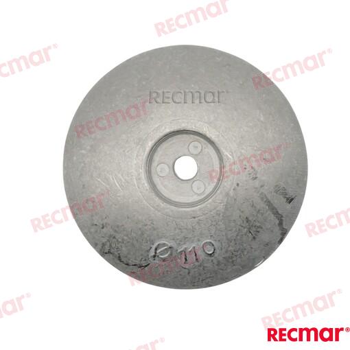 Rudder Anode Ø110mm Zinc