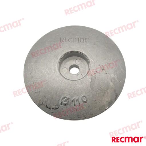 Rudder Anode Ø110mm Aluminium
