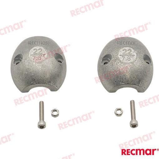 22mm Shaft Collar Anode STD Zinc