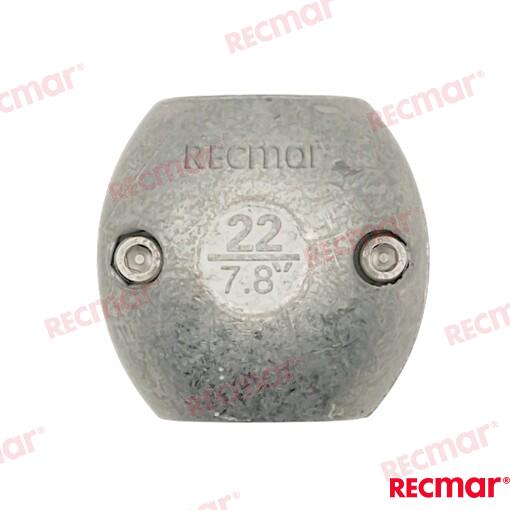 22mm Shaft Collar Anode STD Zinc