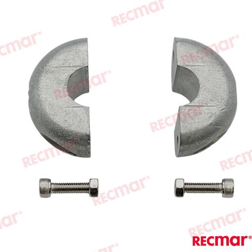 Flat Collar 19mm Zinc Anode