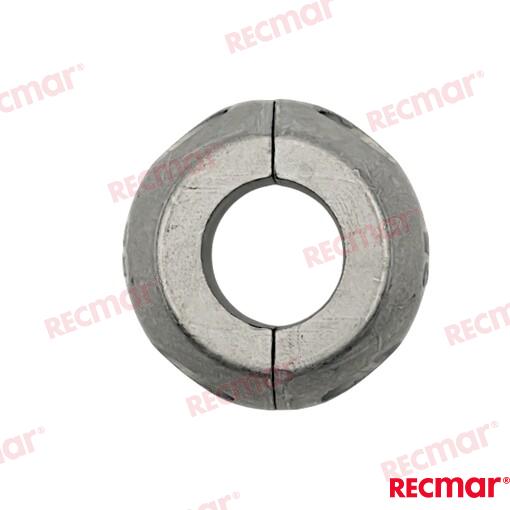 Flat Collar 25mm Zinc Anode