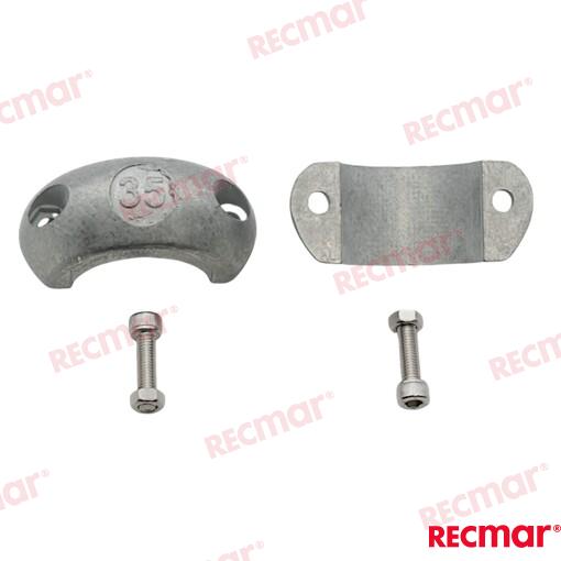 Flat Collar 35mm Zinc Anode