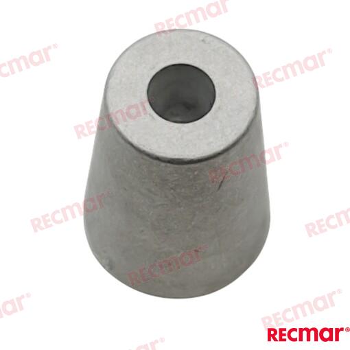 Hex Radice Anode. Shaft 35mm Zinc